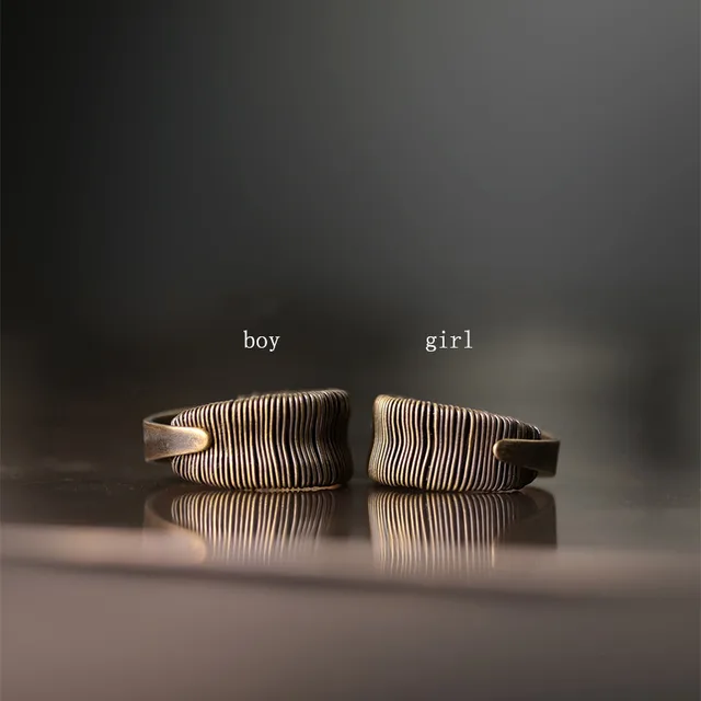 Copper Wire Winding Process Vintage Personalized Ring Boy - Shop at LoveMi
