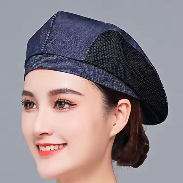 Breathable Hat For Waiter In Summer Restaurant Blue - Shop at LoveMi