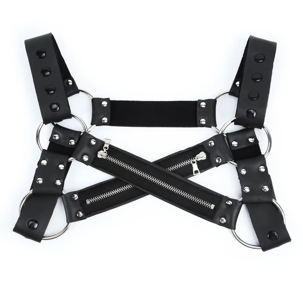 Zippered Clothing Men's Appliance Strap Black - Shop at LoveMi