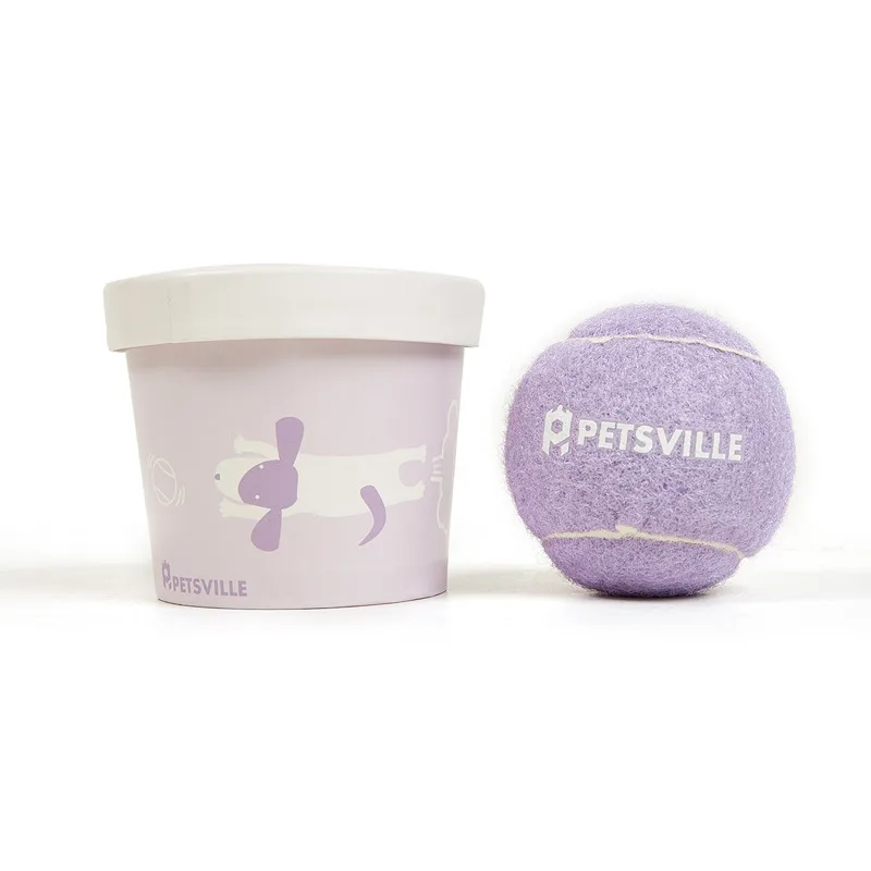Outdoor Interactive Tennis Dog Toys - Purple