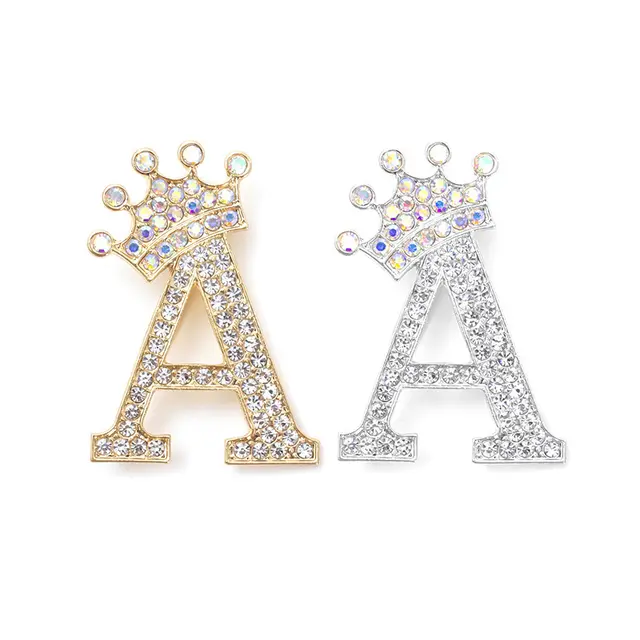 Fashion English Letter Brooch Creative Clothing Accessories - Silver
