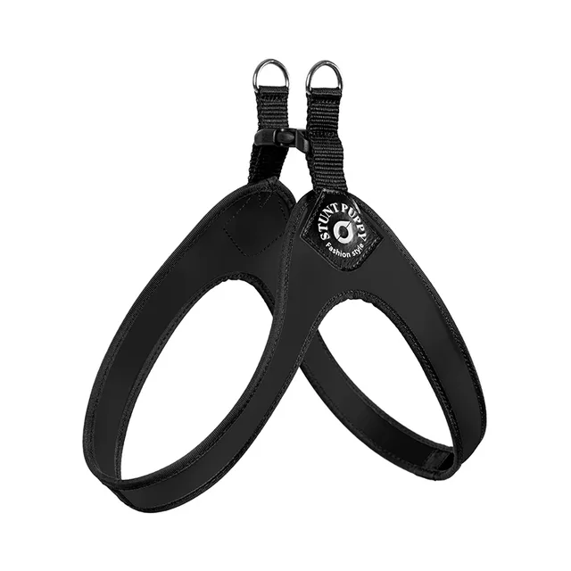 Small Dog Leather Chest Strap Black - Shop at LoveMi