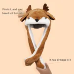 Christmas Hat Gift Led Light Newly Cute Bunny Plush Decor Gi - Christmas Deer