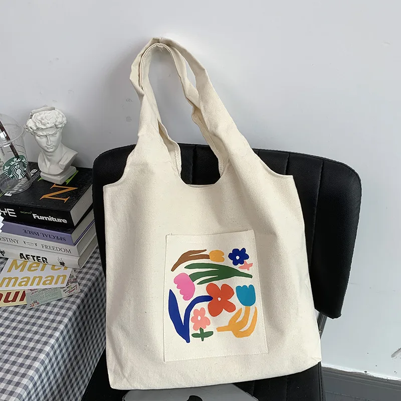 Canvas Bag Girl's Summer Shoulder Portable Irregular - Shop at LoveMi