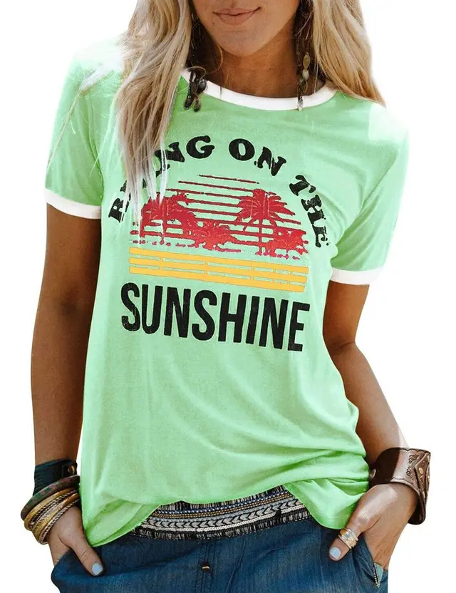 European And American Hip hop Digital 3D Printing Women's Sports T shirt 7 Style - Shop at LoveMi