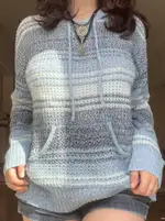 Grey Blue Stripe
