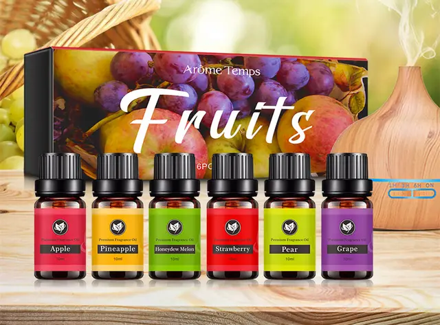 16 Theme Atmosphere Flameless Essential Oil Sets Fruit Suit - Shop at LoveMi