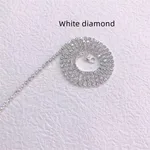 Braided Hair Chain Hip Hop Style Shiny Rhinestone - Silver