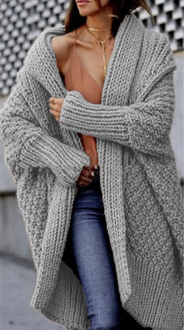 New Women's T Shirt Solid Bat Sleeve Sweater Loose Light Grey - Shop at LoveMi