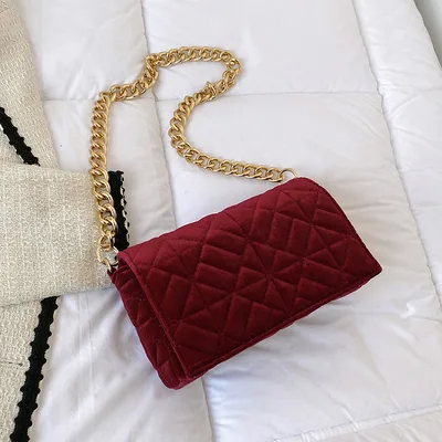 Niche Bag High end Underarm Small Square Bag Niche Red - Shop at LoveMi