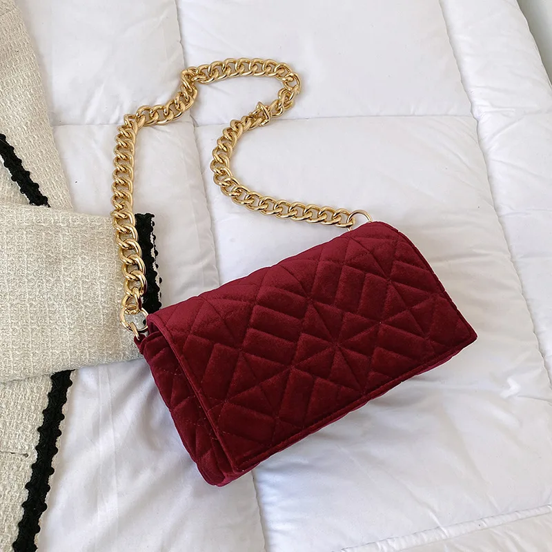 Niche Bag High end Underarm Small Square Bag Niche Red - Shop at LoveMi