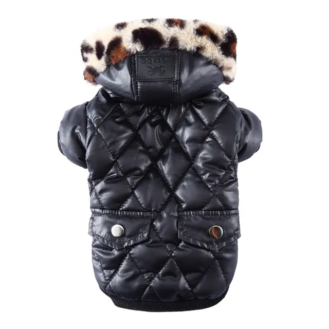 Zippered Cotton Padded Clothes For Pets Black - Shop at LoveMi