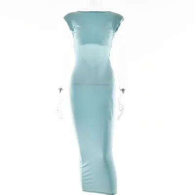Sleeveless Dress Of Fashion Spice Girls In Summer Light Blue - Shop at LoveMi