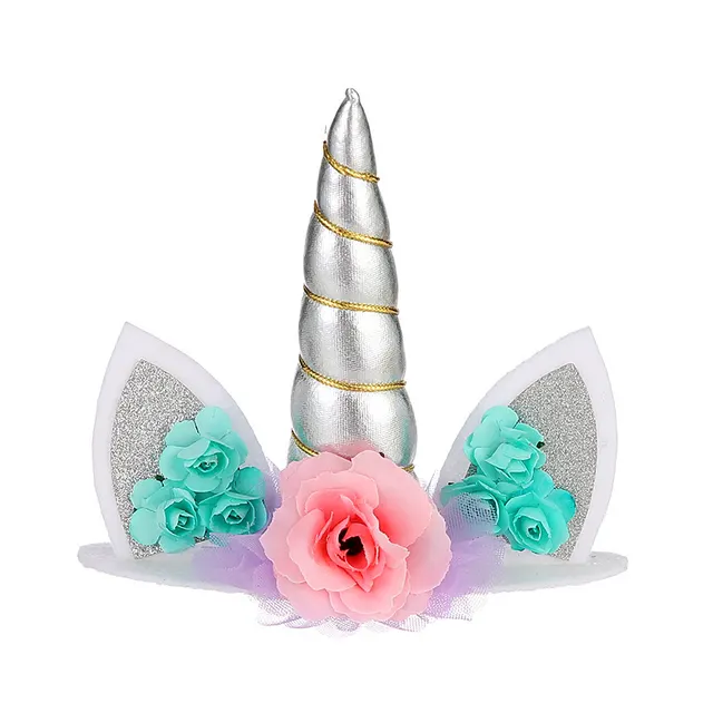 Birthday Cake Decorative Ornaments Topper For Baking Silver - Shop at LoveMi