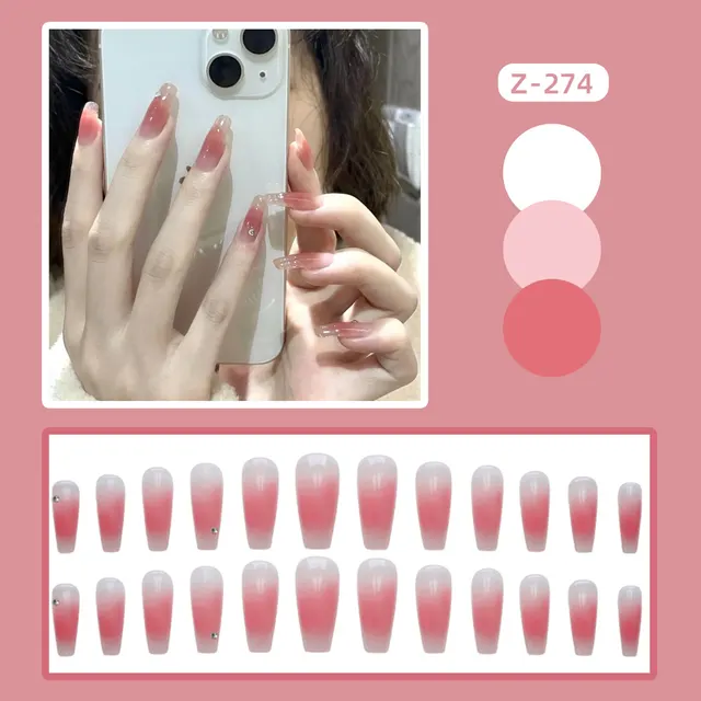 Wear Nails Red Glitter Christmas Nail Art Q049 - Shop at LoveMi