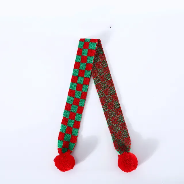 Pet Cat Dog Knitting Snowflake Lattice Rabbit Wool Scarf For Warmth Christmas Lattice Scarf - Shop at LoveMi