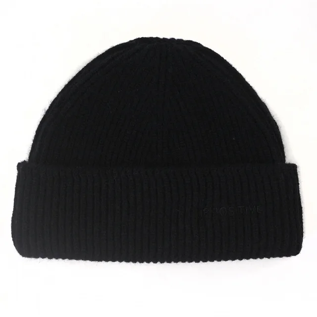 Women's Thick Knitted Woolen Hat To Keep Warm Black - Shop at LoveMi