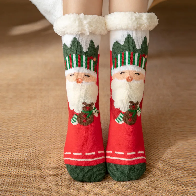 Plush Coral Velvet Stockings Household Sleeping Carpet Santa Claus Classic - Shop at LoveMi