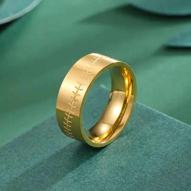 Style Stainless Steel Dopamine Ring Lovers Ring Gold - Shop at LoveMi