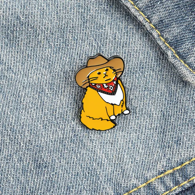 Cartoon Enamel Backpack Collar Cute Cat Brooch Xz3481 Style - Shop at LoveMi