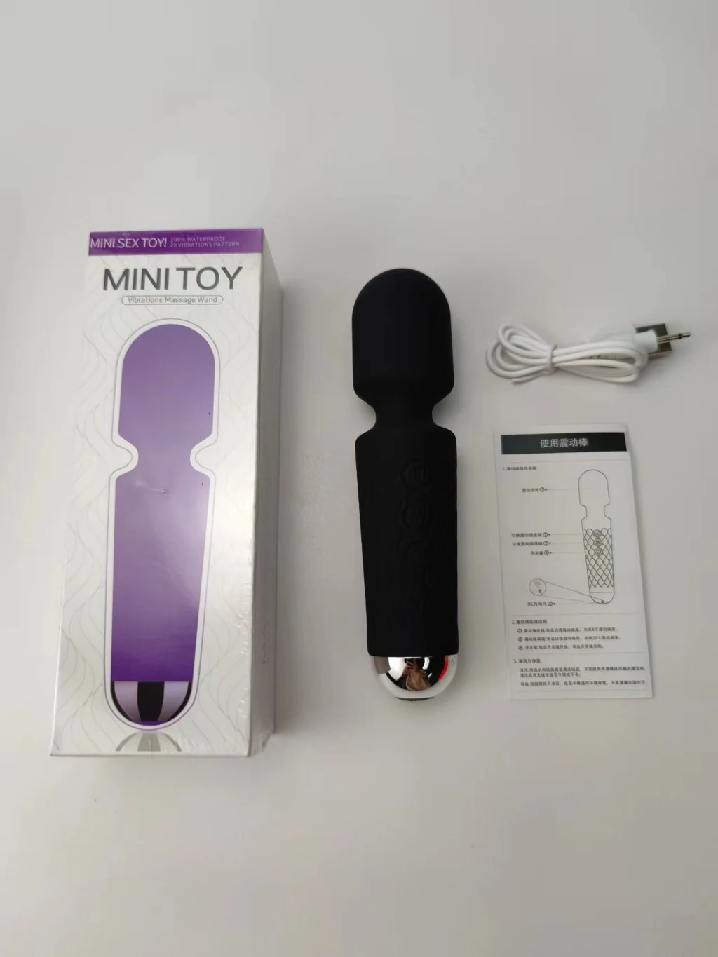 Women's Changeable Waterproof Strong Vibration Toys - Black