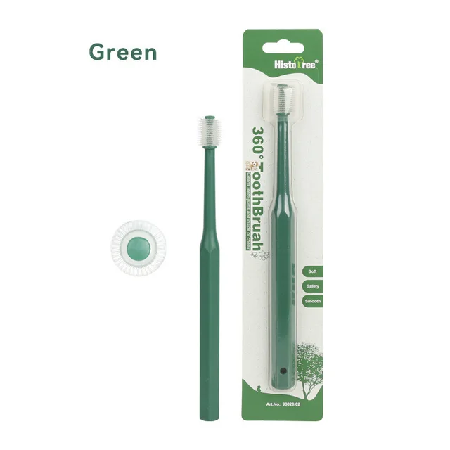 Pet Oral Cleaning Toothbrush 360 Degrees Green - Shop at LoveMi