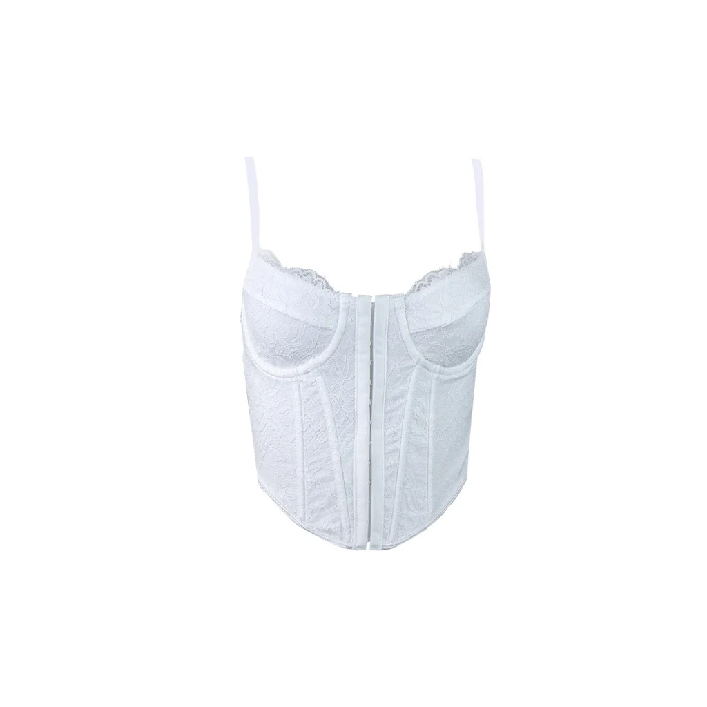 Lilac Pure Vest Hot Girl Style - White