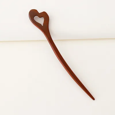 Modern Versatile Antique Jewelry Women's Curly Hair Headwear Wooden Hairpin12 - Shop at LoveMi