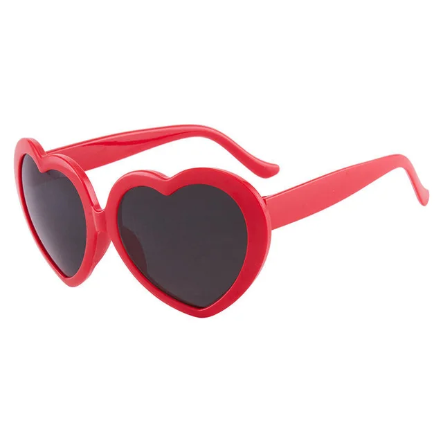 Heart Shape Special Effects Sun Glasses Fashion Women Gift Birthday Party Decoration Red - Shop at LoveMi