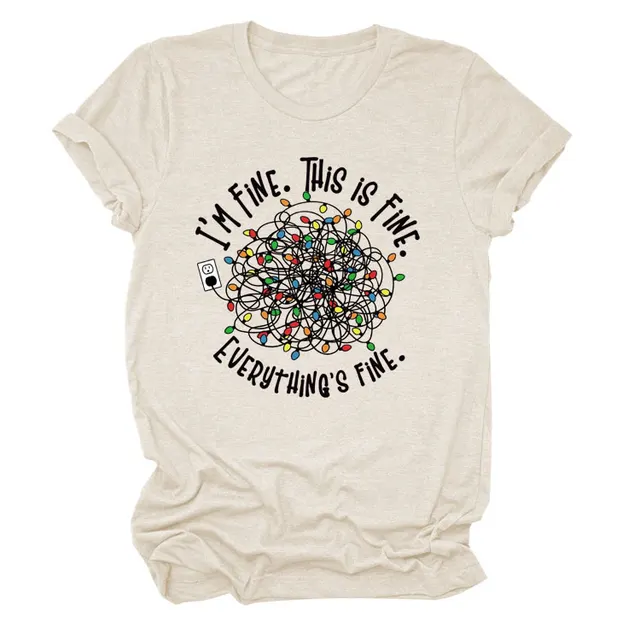 Pattern Printing Short sleeved T shirt Sand Black Color - Shop at LoveMi