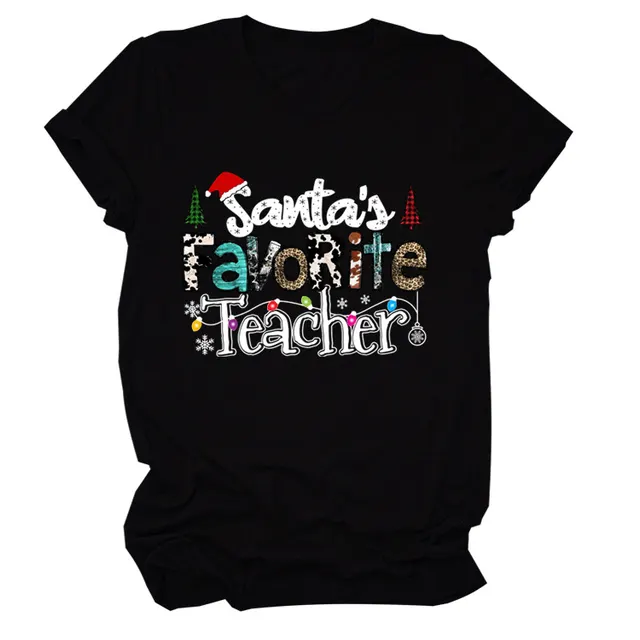 European And American Christmas Vintage Short Sleeve Black Whitecolorvint - Shop at LoveMi