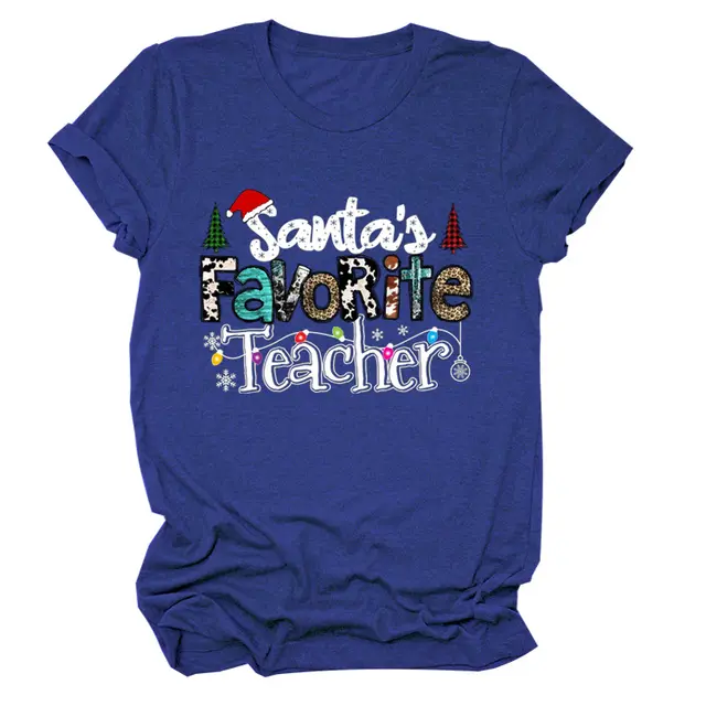 European And American Christmas Vintage Short Sleeve Vintage Blue White Color - Shop at LoveMi