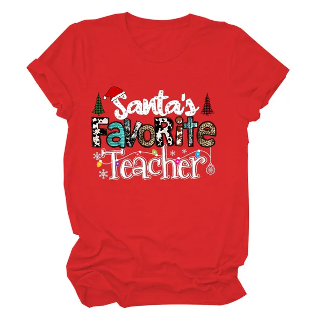 European And American Christmas Vintage Short Sleeve Red White Color - Shop at LoveMi