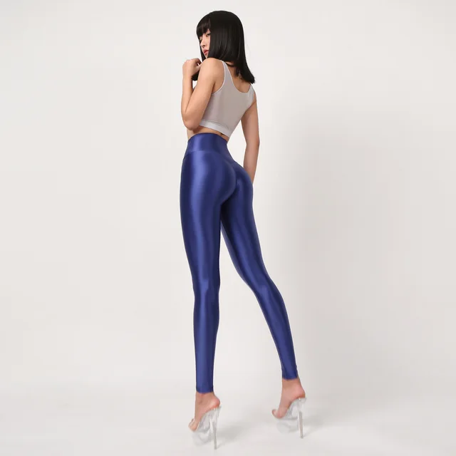 Greasy Skin Nine Part Crotch Silky And Elastic Blueberry - Shop at LoveMi