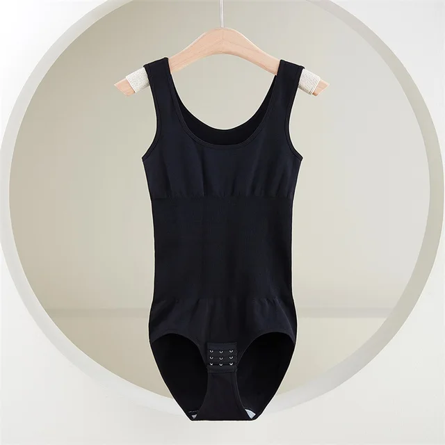 Body shaping And Hip lifting Underwear Abdomen tightening Conjoined Belt Buckle Black - Shop at LoveMi