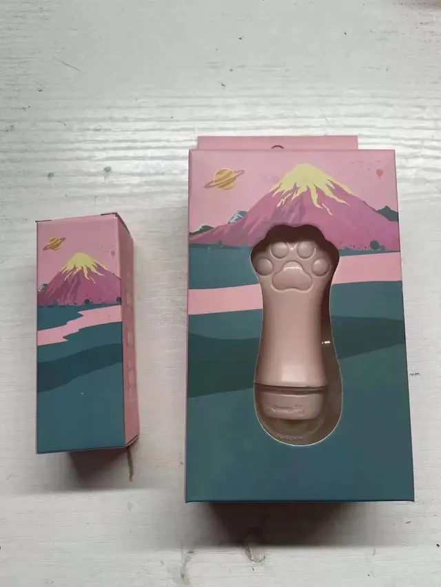 Cat's Paw Volcanic Rock Ball Facial Massage Pore Cleaning Oil removing Stick Small Pink Color Box - Shop at LoveMi