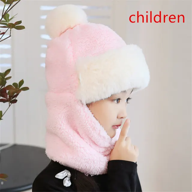 Women's Autumn And Winter Wind proof Cycling Scarf Mask Integrated Pink - Shop at LoveMi