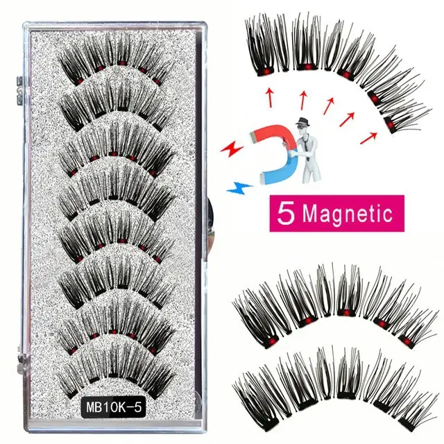 Magnetic False Eyelash Suit Series Magnetic Eyelash Daily Wear Clip Can Be Reused Mb10K - Shop at LoveMi