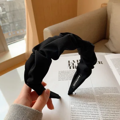 Fashionable Retro Compression Hair Accessories Women Black - Shop at LoveMi