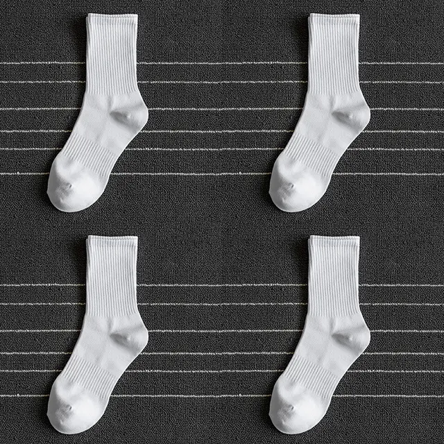 New Style Cotton Stockings In Autumn And Winter Long Tube White - Shop at LoveMi