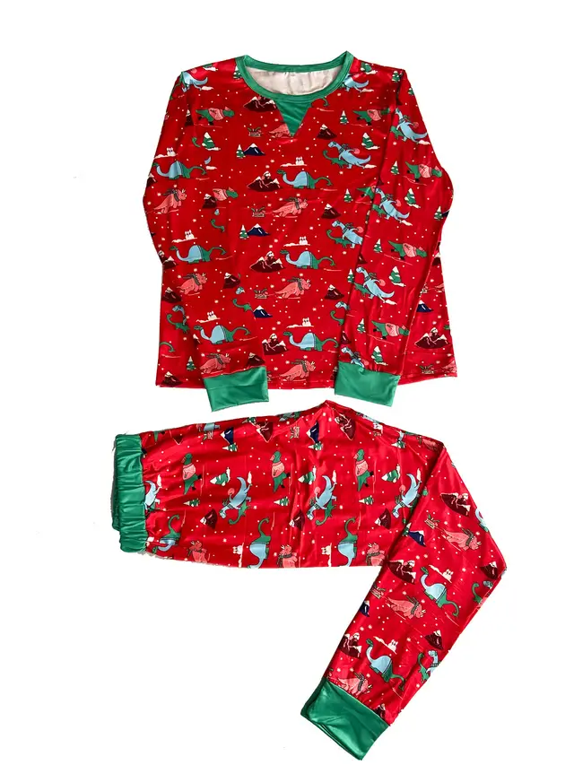 Christmas Printed Parent child Long Sleeved Pajama Suit Kids 10T - Shop at LoveMi