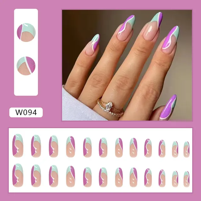 Nordic Wind Wears A Simple Nail Patch Line - W094