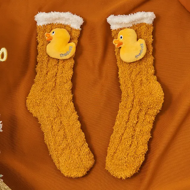 Coral Socks For Children In Autumn And Winter The Yellow Duck - Shop at LoveMi