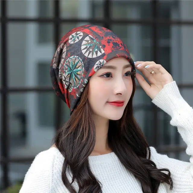 Pullover Breathable Light Head Chemotherapy Hat Dark Red Ice Cream - Shop at LoveMi