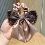 French Retro Style Letters Female Tie Hair Fashion Floating Headband Rope - 193Brown