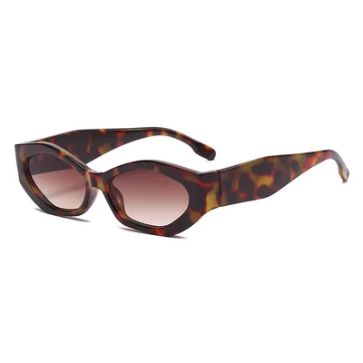 Small Frame Color Fashionable Personality Sunglasses Leopard Print - Shop at LoveMi