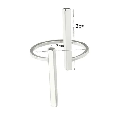 Women's New Creative Simple Geometric Ring 03Silver - Shop at LoveMi