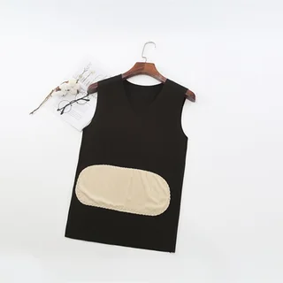 Non Marking Double Sided Vest Thickened Thermal Patch - Black