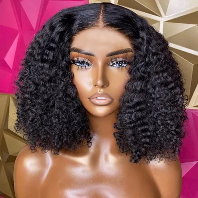 Sunper Queen Short Bob Wig Jerry Curly Human Hair Wigs For W 8Inches150 - Shop at LoveMi