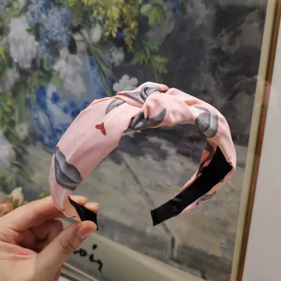 Cloth Hairband Korean Women's Wide brimmed Face Washing Pink - Shop at LoveMi